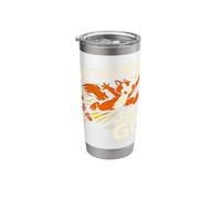 Funny Squirrel Chaotic Energy Hyperactive Animal ADHD Humor Stainless Steel Insulated Tumbler