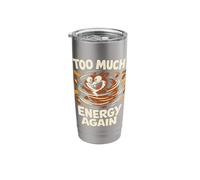 Funny Squirrel Chaotic Energy Hyperactive Animal ADHD Humor Stainless Steel Insulated Tumbler