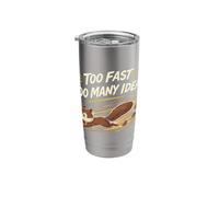 Funny Squirrel Chaotic Energy Hyperactive Animal ADHD Humor Stainless Steel Insulated Tumbler