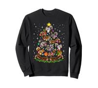 Funny Squirrel Christmas Tree Lights Ornament Xmas Squirrel Sweatshirt