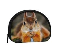 Funny Squirrel Coin Purse Shell Mini Pouch Wallet Change Bag for Women Girls Kids
