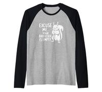 Funny Squirrel Excuse Me Your Bird Feeder’s Empty Again Raglan Baseball Tee