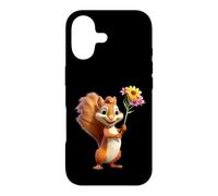 Funny Squirrel Flower Lover Animal Gift for Men Women Kids Case for iPhone 17