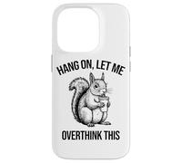 Funny Squirrel Iced Coffee Hang On Let Me Overthink This Case for iPhone 14 Pro