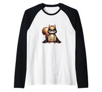 Funny Squirrel Lover - Feed The Birds - Squirrel in Disguise Raglan Baseball Tee