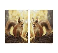 Funny Squirrel Passport Holder for Women Men PU Leather Passport Travel Wallet with Multiple Pockets