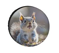 Funny Squirrel Replacement Tire Cover Weatherproof Tire Diameters 24"-36" Universal Wheel Protectors for Trailer Truck RV SUV