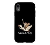 Funny Squirrel Riding Goose With Sword Onwards! Adventure Case for iPhone XR
