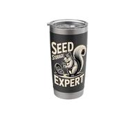 Funny Squirrel Seed Storage Expert Stainless Steel Insulated Tumbler