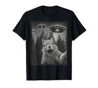 Funny Squirrel Selfie Alien UFO Gifts for Men Women Boy Kid T-Shirt
