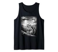 Funny Squirrel UFO Invasion Conspiracy Theory Lovers Tank Top