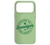 Funny St. Paddy Prone to Shenanigan's and Malarkey Case for iPhone 17 Pro Max