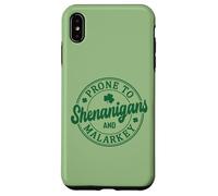 Funny St. Paddy Prone to Shenanigan's and Malarkey Case for iPhone XS Max