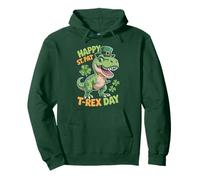 Funny ST PAT T-REX Patrick's DAY Kids Leprechaun Irish Born Pullover Hoodie