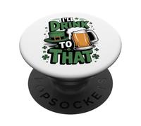 Funny St Patrick’s Day Beer Humor PopSockets Adhesive PopGrip