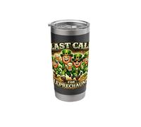 Funny St Patricks Day Bartender Last Call for Leprechauns Stainless Steel Insulated Tumbler
