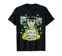 Funny St. Patrick's Day Gym Workout Irish Weightlifting T-Shirt