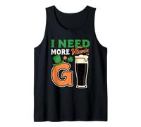 Funny St Patricks Day Irish Beer Vitamin Humor Tank Top