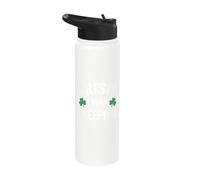 Funny St Patricks Day Irish I was Sleeping Joke Napping Naps Stainless Steel Insulated Water Bottle