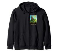 Funny St Patrick's Day Irish Lucky Leprechaun Rasta Shamrock Zip Hoodie
