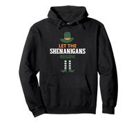 Funny St Patricks Day Let The Shenanigans Begin Costume Pullover Hoodie