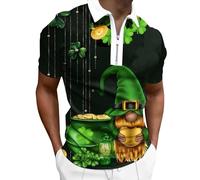 Funny St Patricks Day Shirt Men Lucky Irish Shamrock Crew Neck Short Sleeve Graphic Tee Shirts Green Clover Printed Basic T-Shirt Irish Green Shirt Holiday Tunic Tops Fashion (G7 Yellow,L)