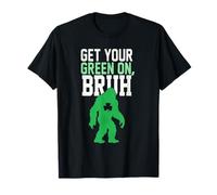 Funny St Patricks Day Shirts Bigfoot Shamrock Tee T-Shirt