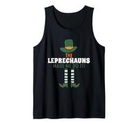 Funny St Patricks Day The Leprechauns Made Me Do It Costume Tank Top