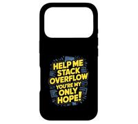 Funny Stack Overflow Help Me You're My Only Hope Case for iPhone 17 Pro