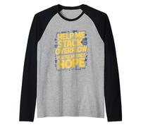 Funny Stack Overflow Help Me You're My Only Hope Raglan Baseball Tee