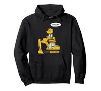 Funny Stacked Digger Bulldozer Excavator Vroom Kids Pullover Hoodie