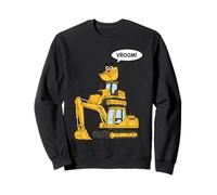 Funny Stacked Digger Bulldozer Excavator Vroom Kids Sweatshirt
