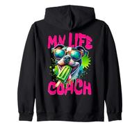 Funny Staffy Terrier s Life Coach s Cute Staffordshire Dog Zip Hoodie