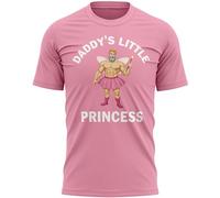 Funny Stag Do T Shirt for Men Daddys Little Princess Embarrassing Joke Gift Groom Bachelor Weekend Holiday Party, XL, Light Pink