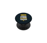 Funny Stage Manager Theatre Tech Actress Actor Backstage PopSockets Adhesive PopGrip