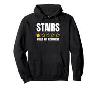 Funny Stairs Review Funny Injured Falling Down Stairs Pullover Hoodie