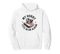 Funny Stamp Collecting My Hobby Fits In An Album Pullover Hoodie