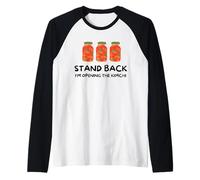 Funny Stand Back I'm Opening The Kimchi Korean Food Lover Raglan Baseball Tee