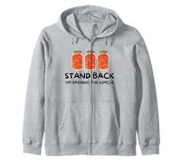 Funny "Stand Back I'm Opening the Kimchi" Korean Food Lover Zip Hoodie