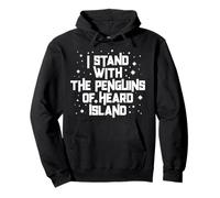Funny Stand With the Penguins of Heard Island Political Meme Pullover Hoodie