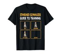 Funny Standard Schnauzer Guide To Training Dog Obedience T-Shirt
