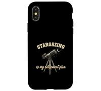 Funny Stargazing Is My Retirement Plan Stargazing Lover Case for iPhone X/XS