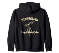 Funny Stargazing Is My Retirement Plan Stargazing Lover Zip Hoodie