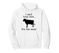Funny State County Fair Livestock Show Farm Animal Cow Calf Pullover Hoodie