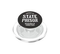 Funny State Prison Gangster Bad Guy Jail Con PopSockets PopGrip for MagSafe