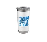 Funny Stay At Home Mom - The SAHM Hustle is Real Stainless Steel Insulated Tumbler