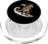 Funny Steampunk Kangaroo Snowboard Jetpack Rider PopSockets PopGrip for MagSafe