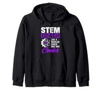 Funny STEM Coach Only Way Cooler Science Humor Zip Hoodie