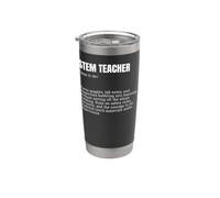 Funny STEM Teacher Definition Science Math Educator Stainless Steel Insulated Tumbler