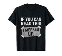 Funny Stencil Tradesman Duct Tape If You Can Read This T-Shirt